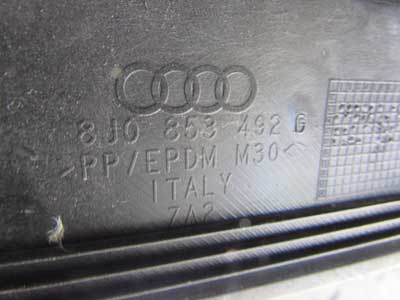 Audi TT Mk2 8J OEM Door Entrance Sill Trim Panel Cover, Right 8J0853492G 2008 2009 2010 2011 2012 2013 2014 20156
